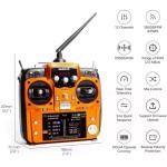 Ledi RadioLink AT10II Model Remote Controller 4KM 12 Channel Drone Crossing Machine Fixed Wing Vehicle and Ship Machine